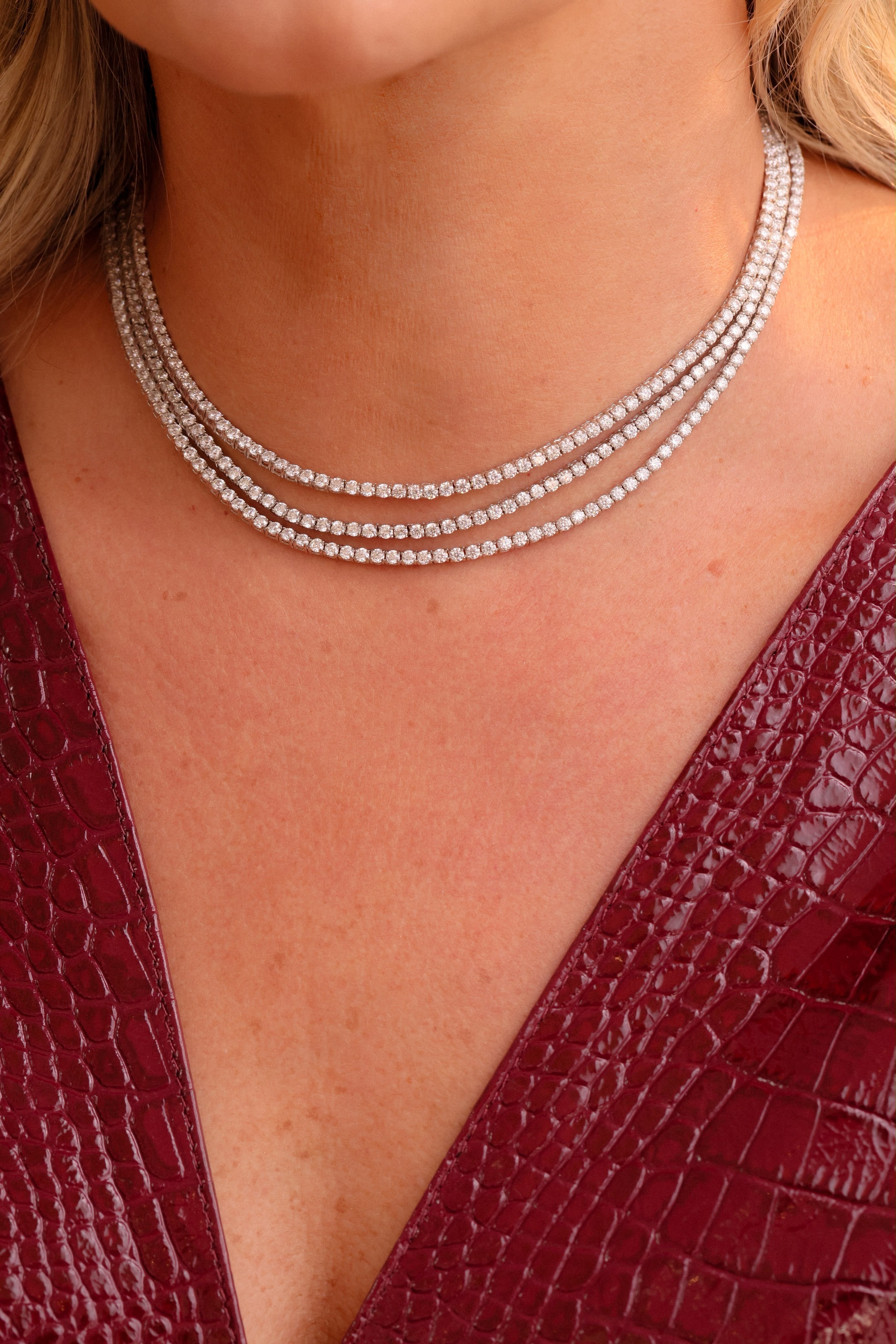 COLAR RIVIERA 2.5MM 3 GARRAS 40 CM PRATA 925 3194 S