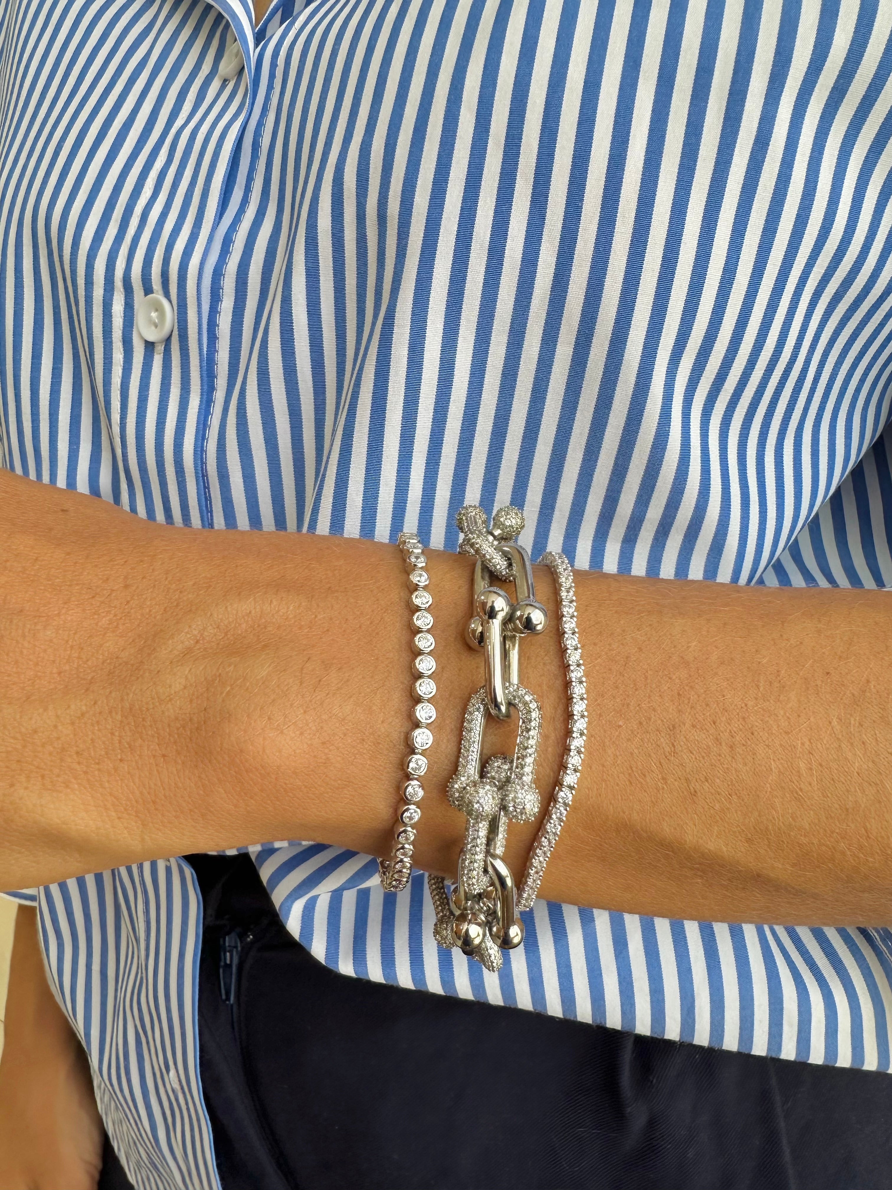 PULSEIRA ELOS CARTIER CRAVEJADA