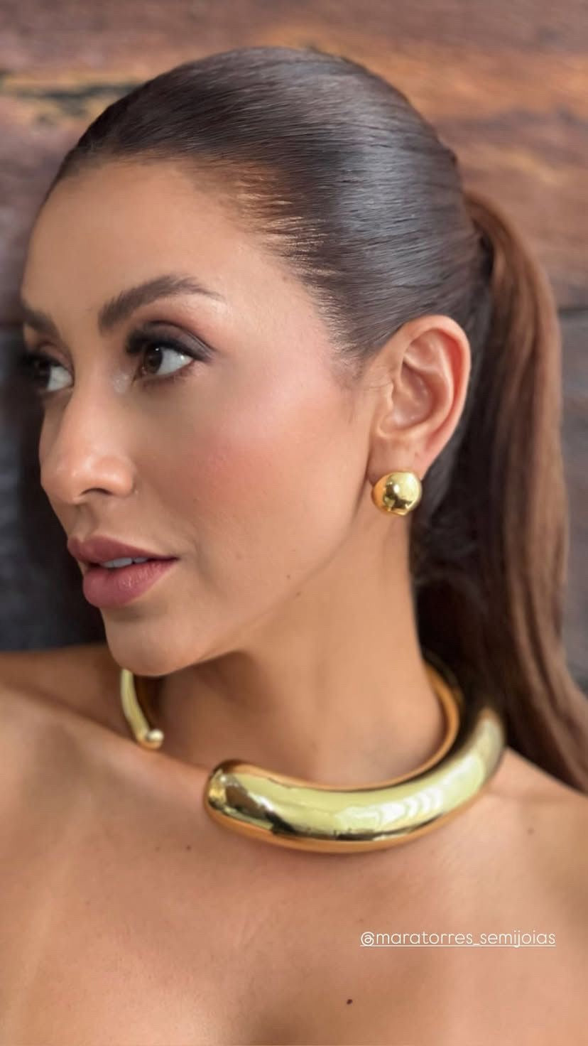 CHOKER CICLO DOURADO IND ANNA PRATA