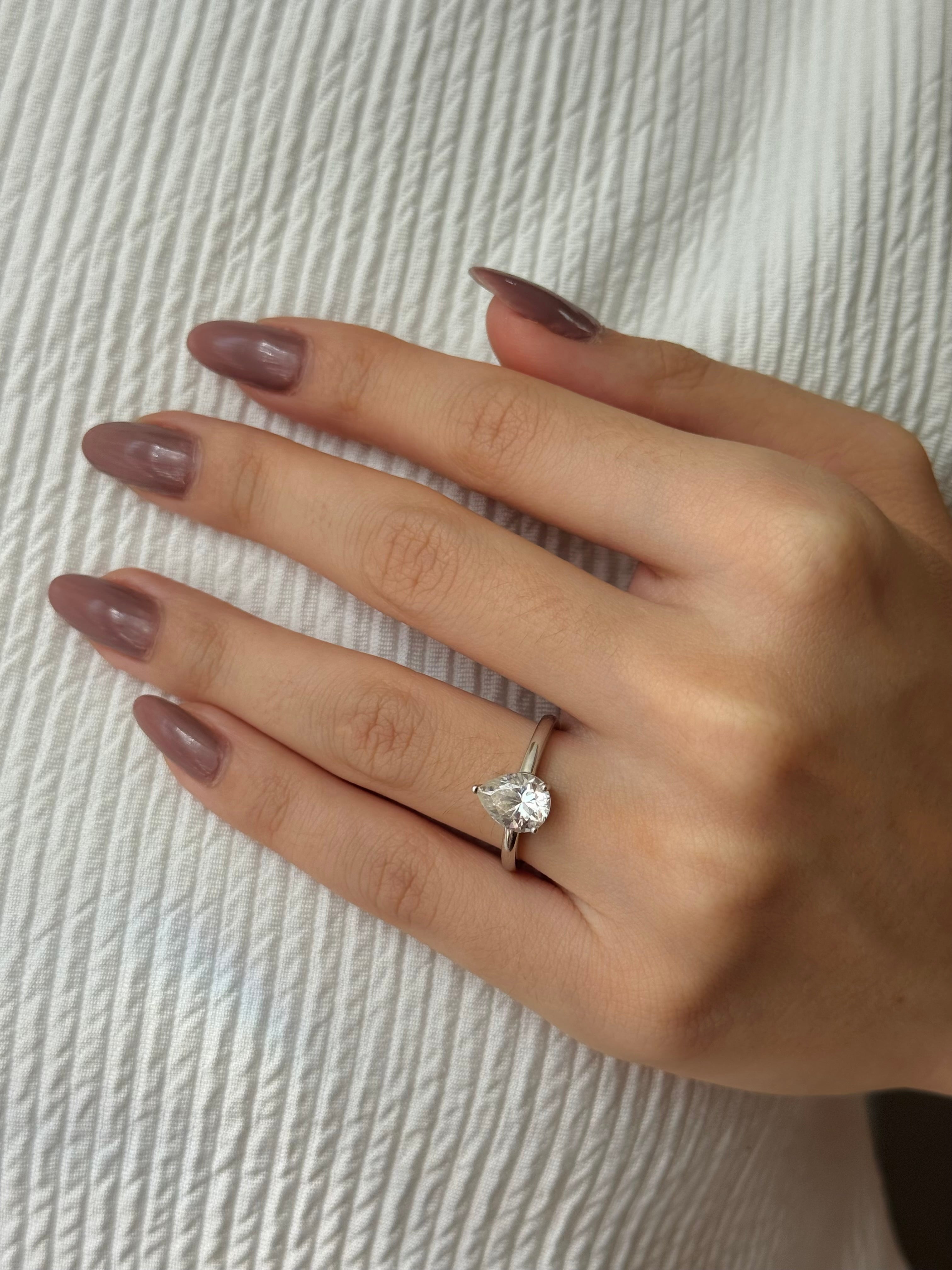 ANEL MOISSANITE SOLITARIO GOTA PRATA 925 01 S