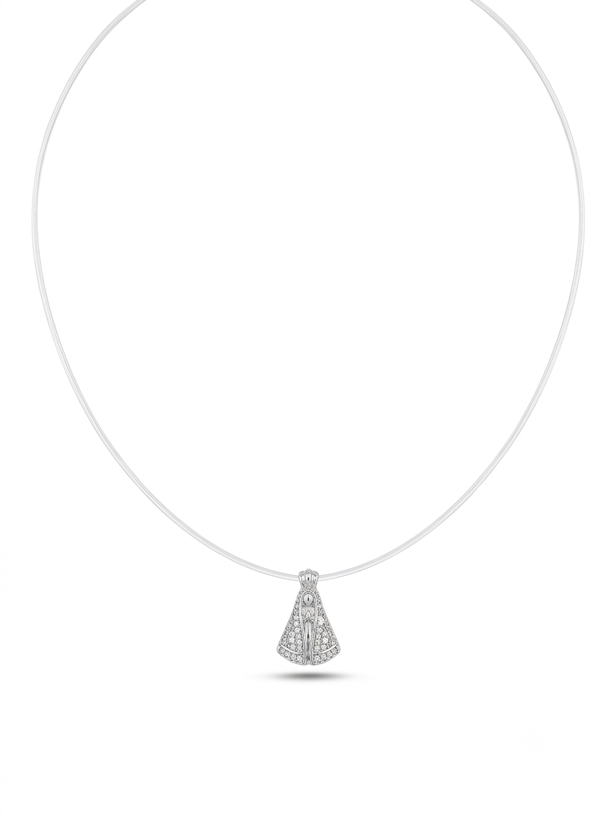 COLAR MOISSANITE SILICONE NOSSA SENHORA 147 S