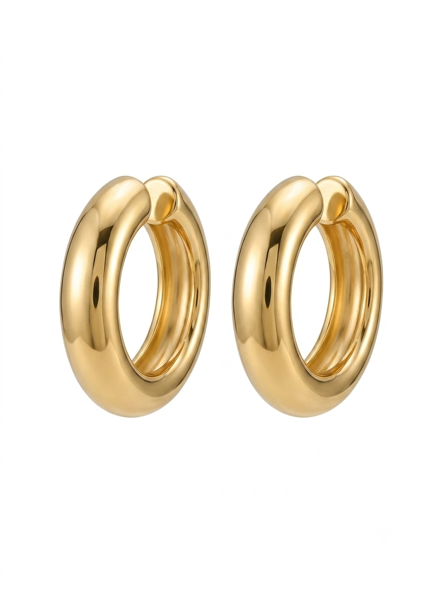 PIERNCING LISO M BANHO OURO 18K