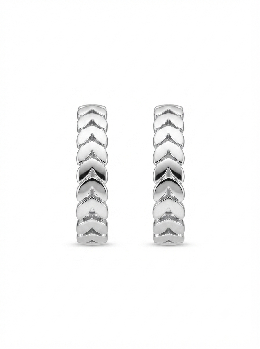 ARGOLA DESIGNER FOLHAS LISA G PRATA 925