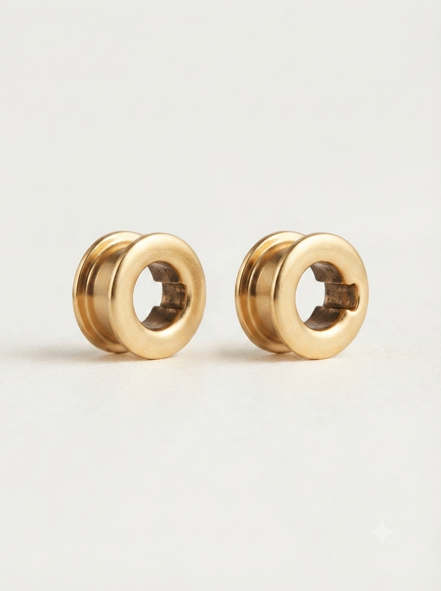 PIERCING FAKE SIMONE BUCAR BANHO OURO 18K