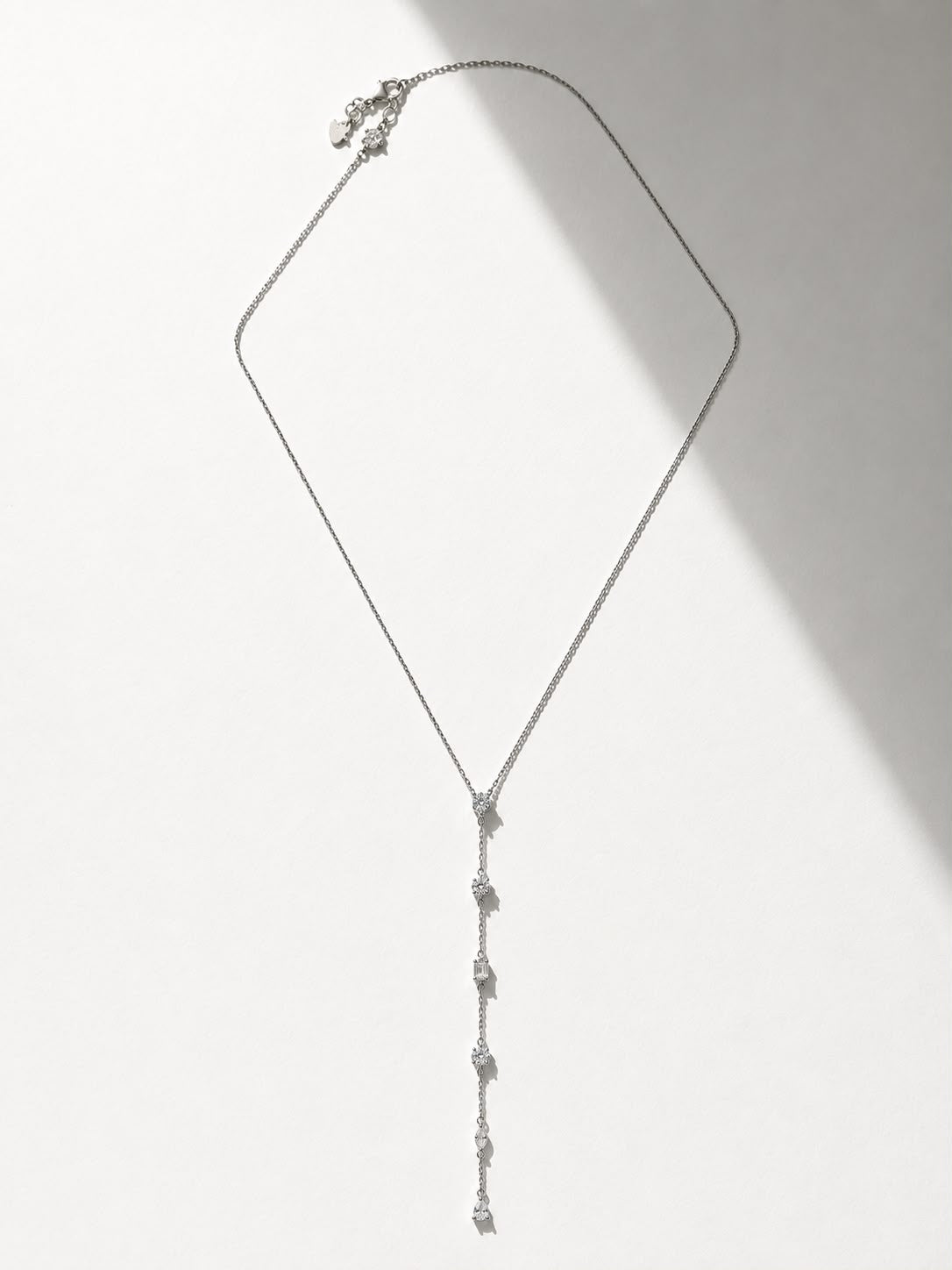 COLAR MOISSANITE GRAVATINHA MIX FORMAS PRATA 925 155 S
