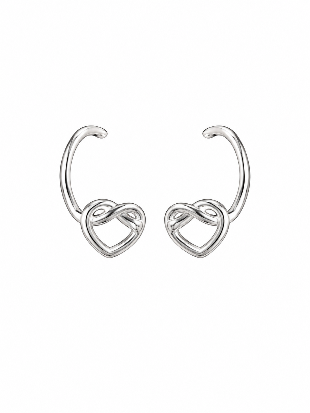 BRINCO EARHOOK CORAÇAO MONIQUE SABOIA BANHO PRATA 1000