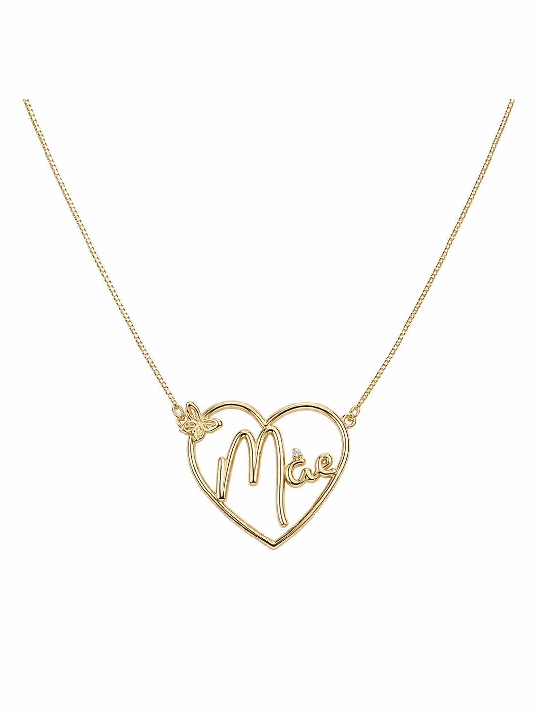 COLAR AMOR DE MÃE BANHO OURO 18K