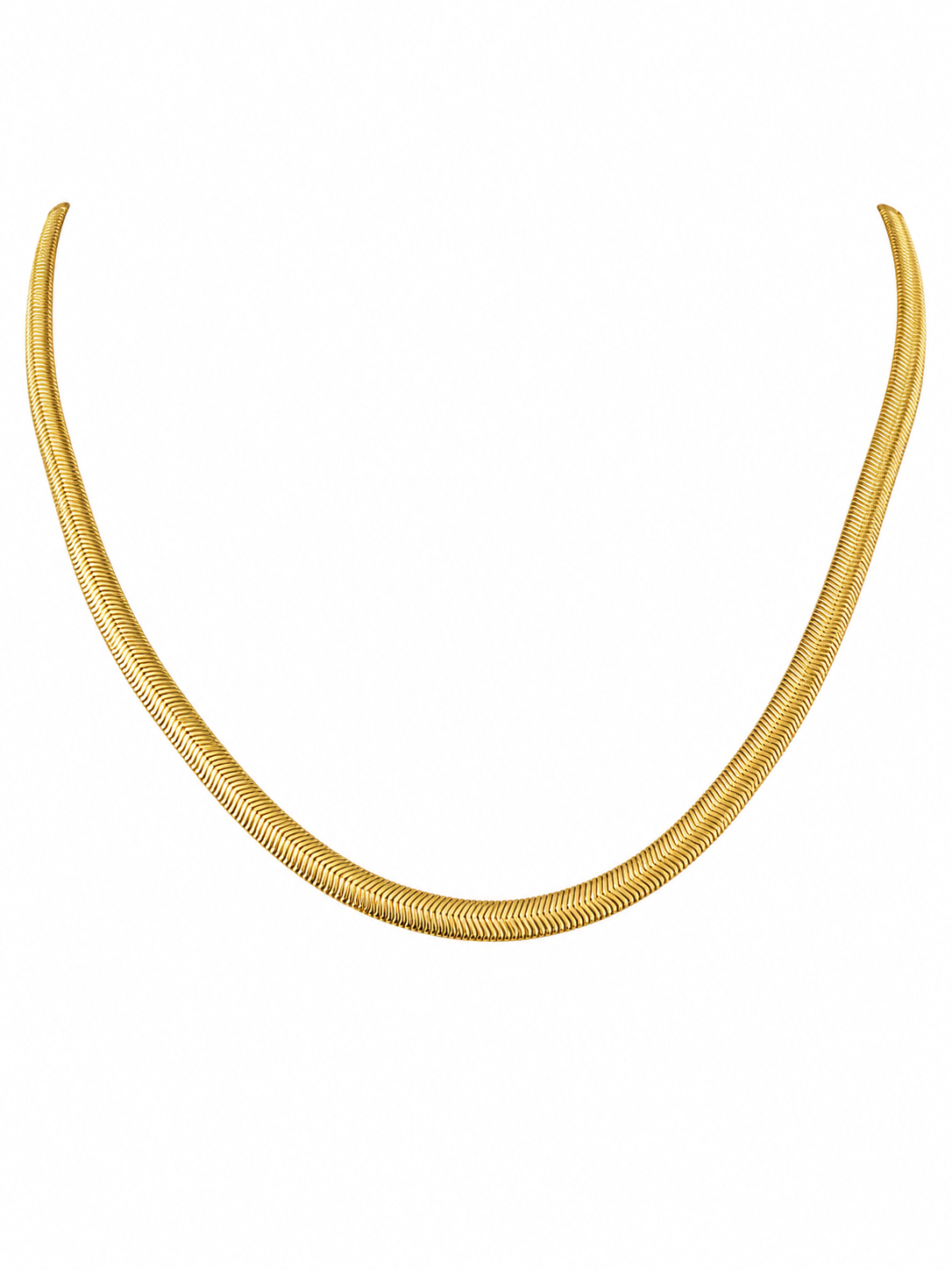 COLAR MALEAVEL 40CM C/ 5CM EXTENSOR BANHO OURO 18K