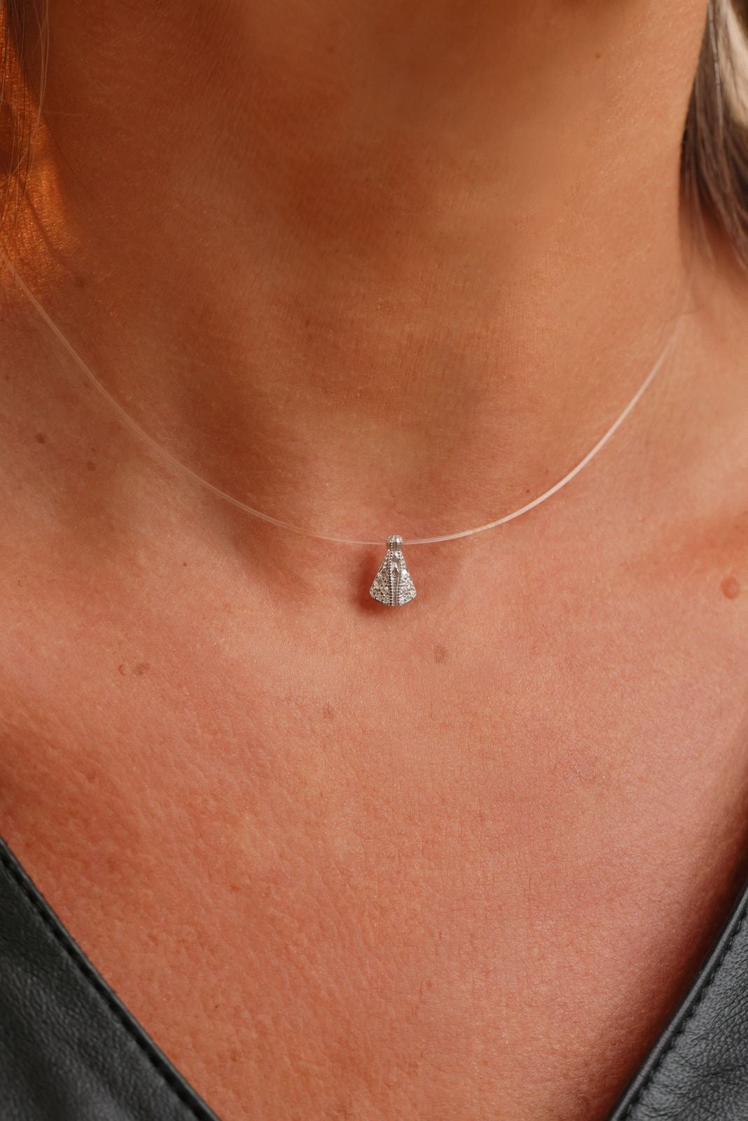 COLAR MOISSANITE SILICONE NOSSA SENHORA 147 S
