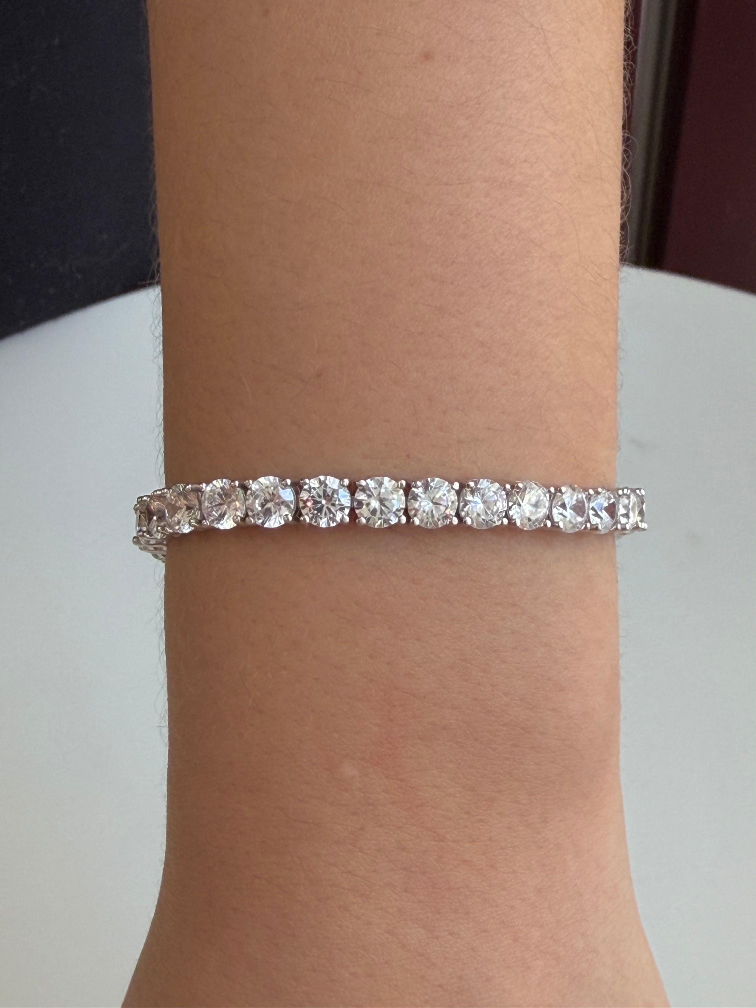 PULSEIRA RIVIERA 4 GARRAS 16/17 CM 5MM PRATA 925