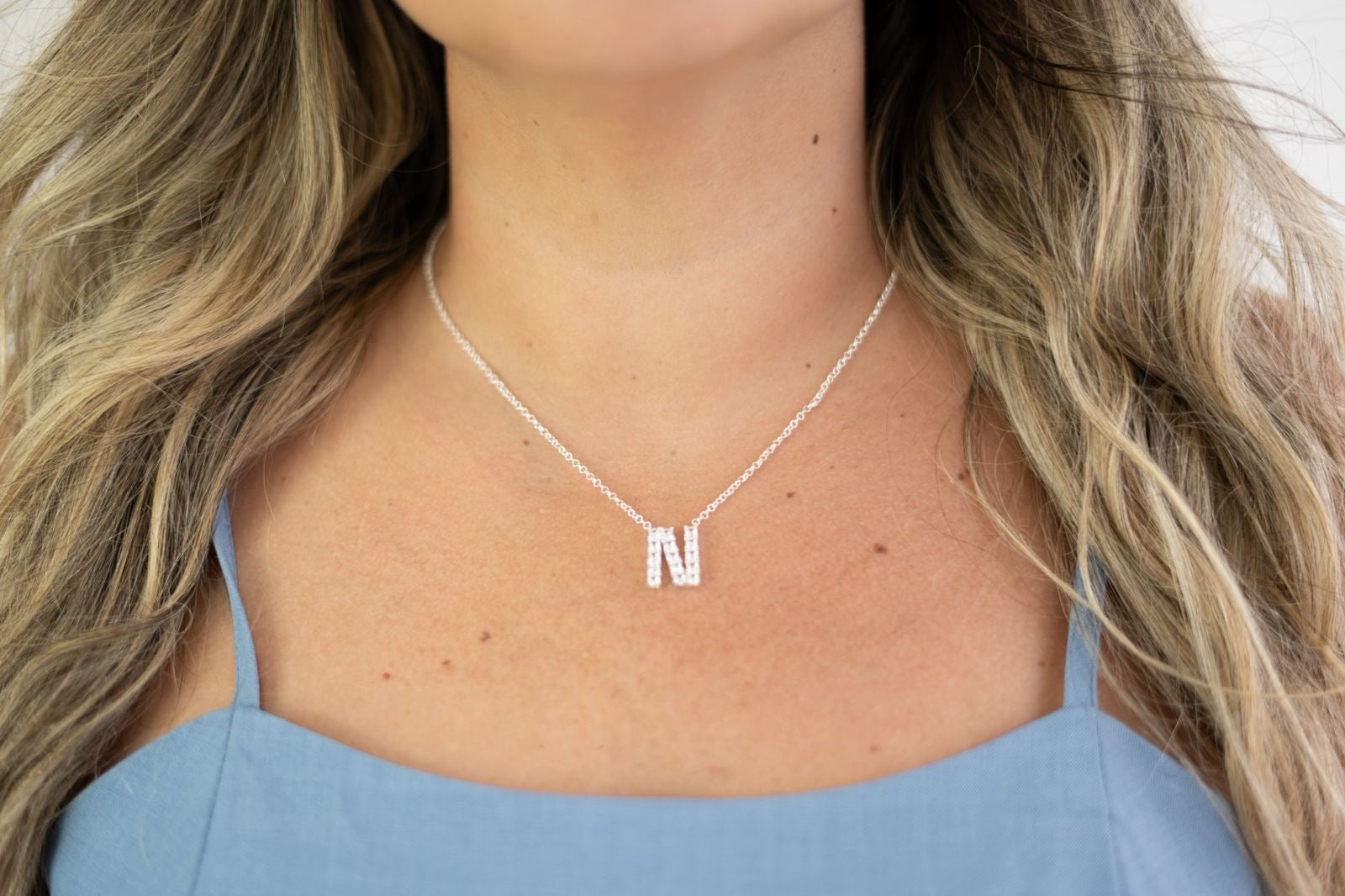 COLAR MT AUTORAL LETRA N PRATA 925