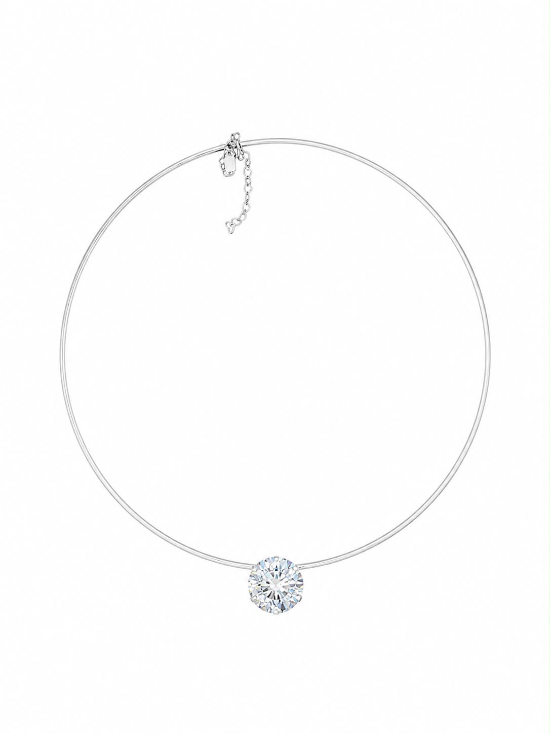 COLAR ARO COM PONTO DE LUZ MOISSANITE 13MM