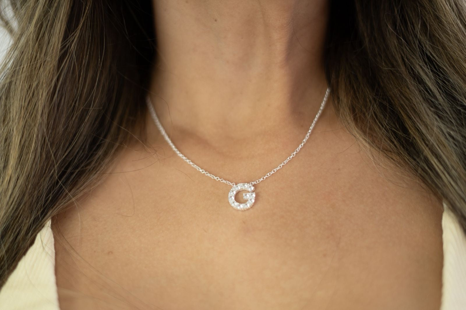 COLAR MT AUTORAL LETRA G PRATA 925