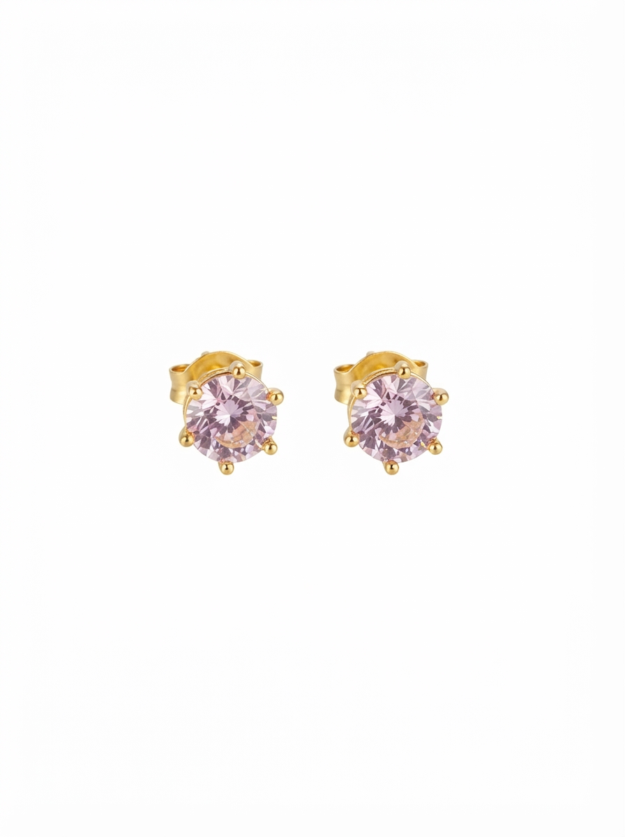BRINCO PONTO DE LUZ 10MM BANHO OURO 18K