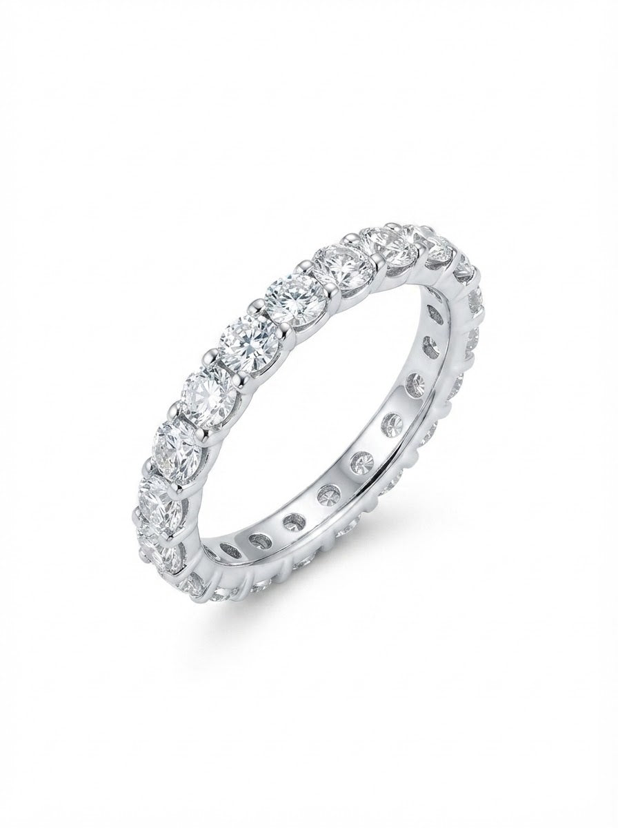 ANEL MOISSANITE MALEAVEL 2.5MM PRATA 925 142 S ARO; 10