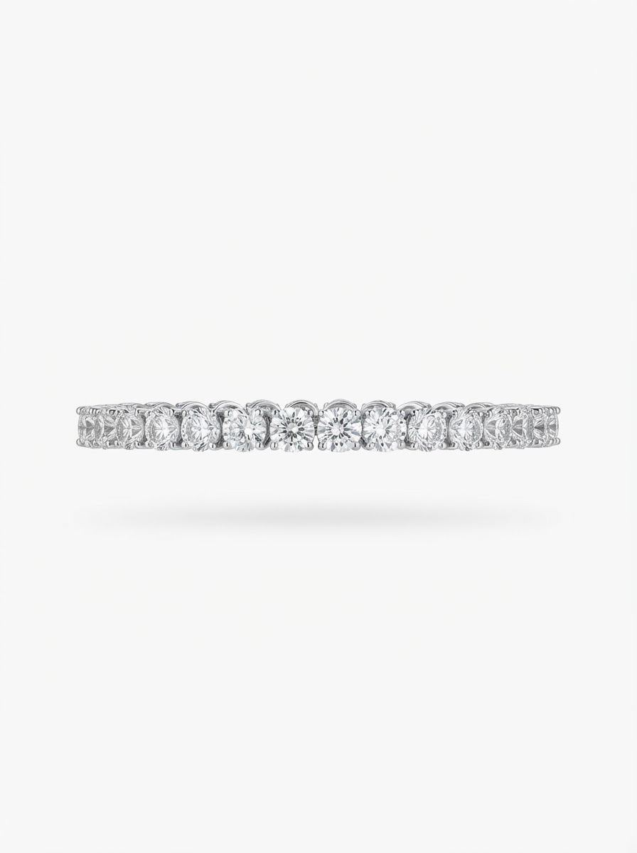PULSEIRA RIVIERA 4 GARRAS 16/17 CM 5MM PRATA 925