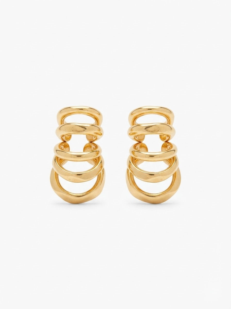 BRINCO PAULA STIVAL COM BANHO OURO 18K