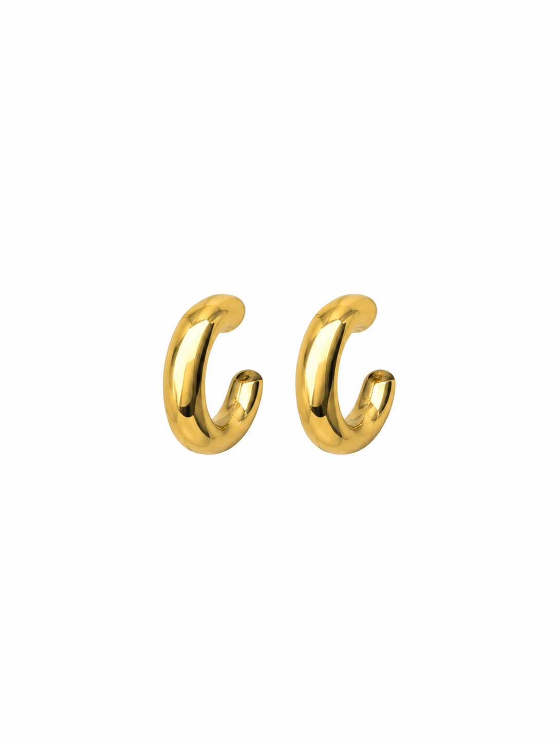BRINCO ARGOLA TUBO P ABS BANHO OURO 18K 1,7 GR