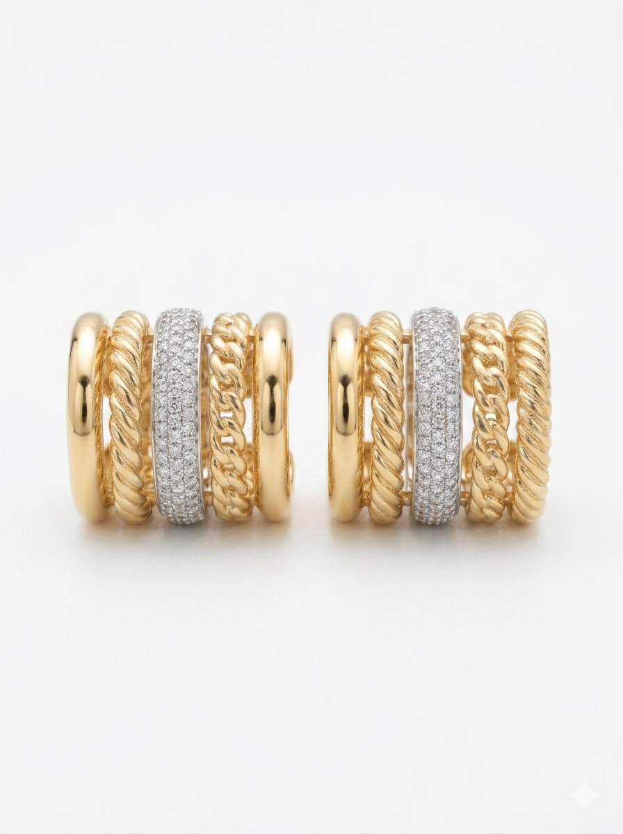 BRINCO FAKE ALLYNE BANHO OURO 18K