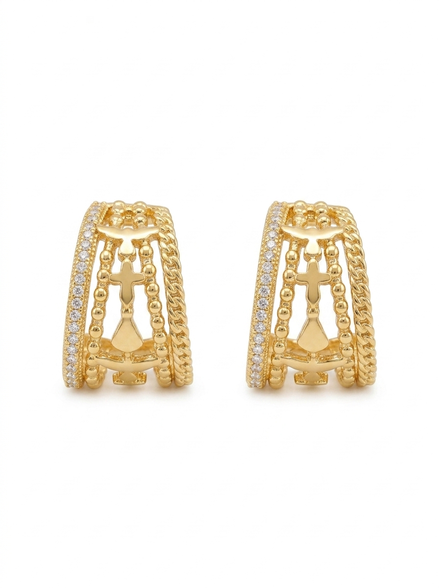 BRINCO  ROBERTA CIOTTI BANHO OURO 18K M TORRES AUTORAL