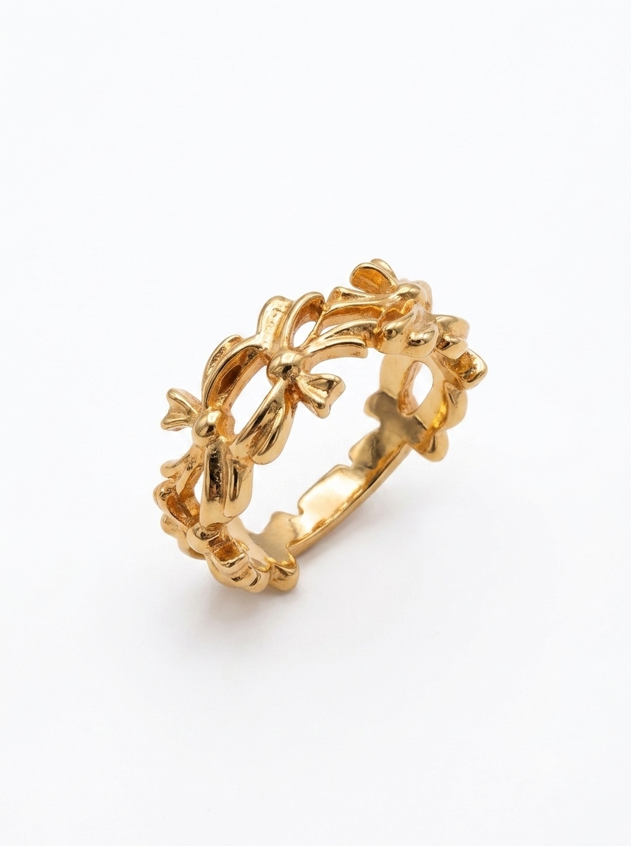 ANEL LACINHOS BANHO OURO 18K ARO:G
