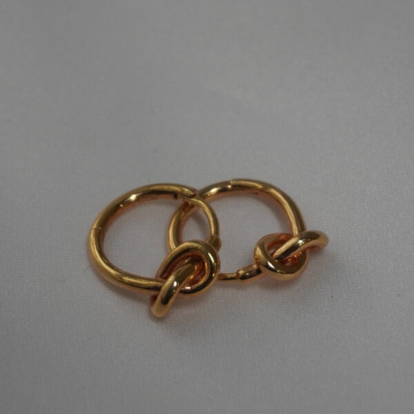 ARGOLA COM NO BANHO OURO 18K 816936