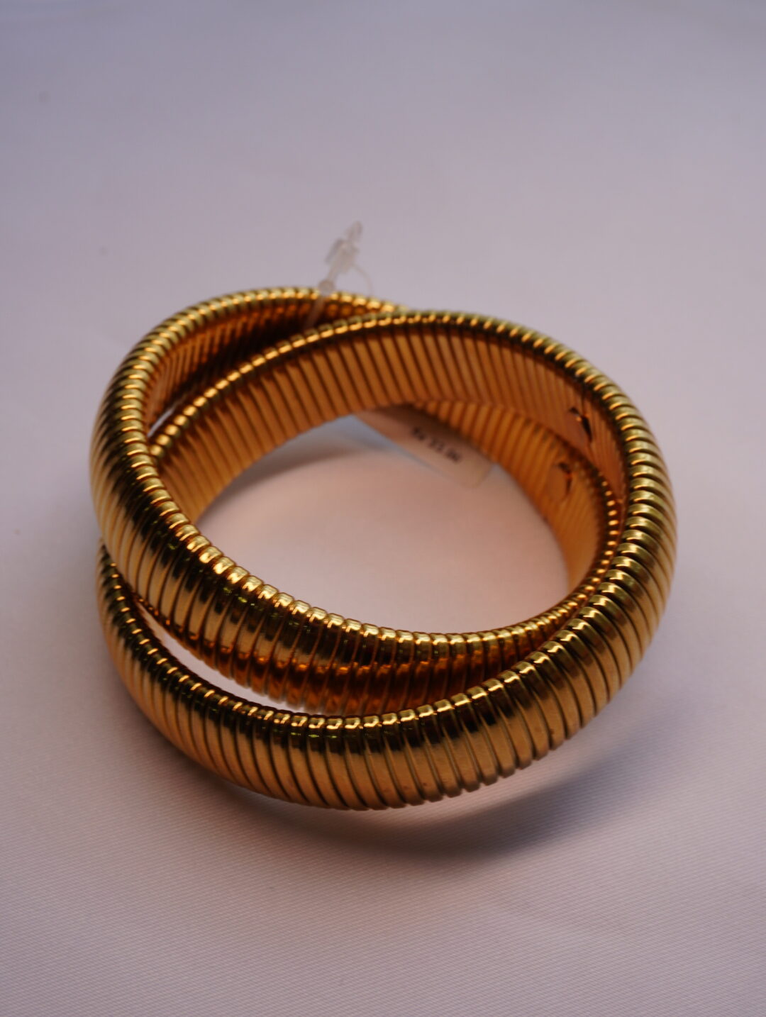 PULSEIRA  MOLA 2 VOLTA BANHO OURO 18K
