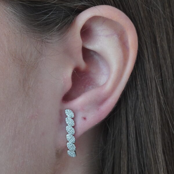 EARHOOK PETALAS BANHO RODIO