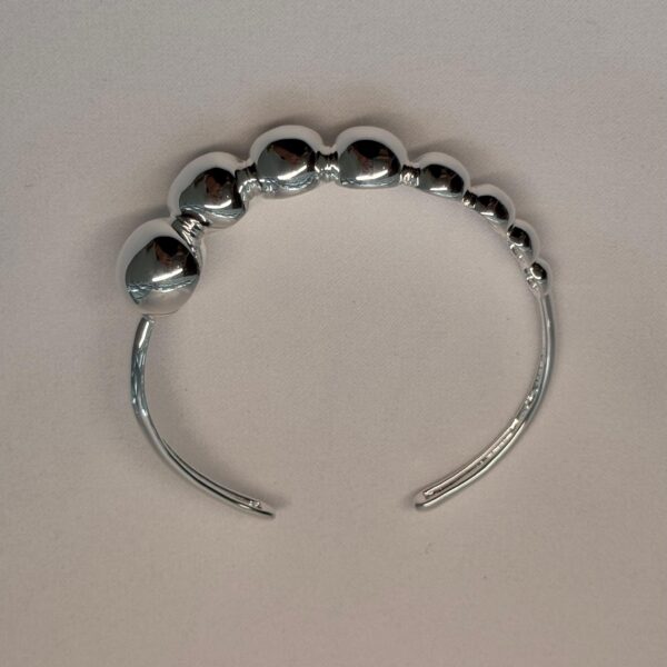BRACELETE ESFERAS NO BANHO PRATA 1000