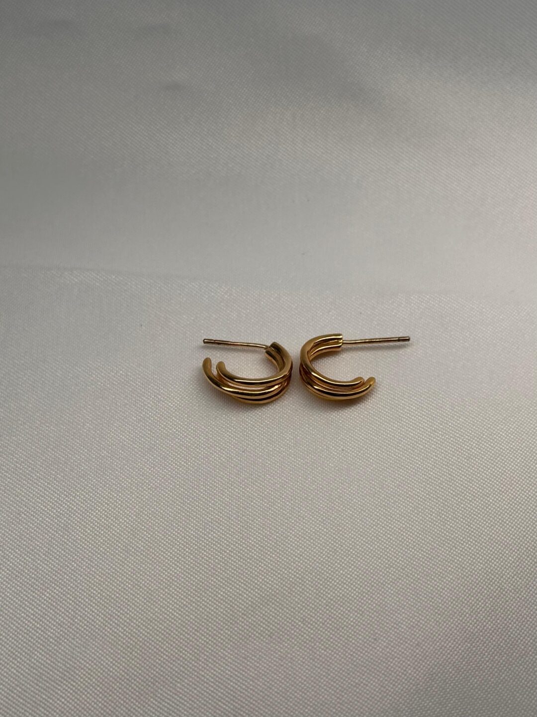 ARGOLA TRES FILEIRAS COM BANHO 18K - Imagem 2
