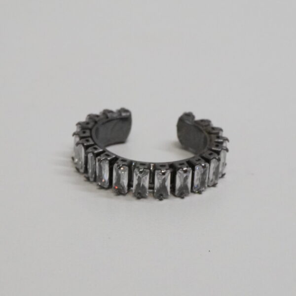 PIERCING FAKE CRISTAL RODIO NEGRO