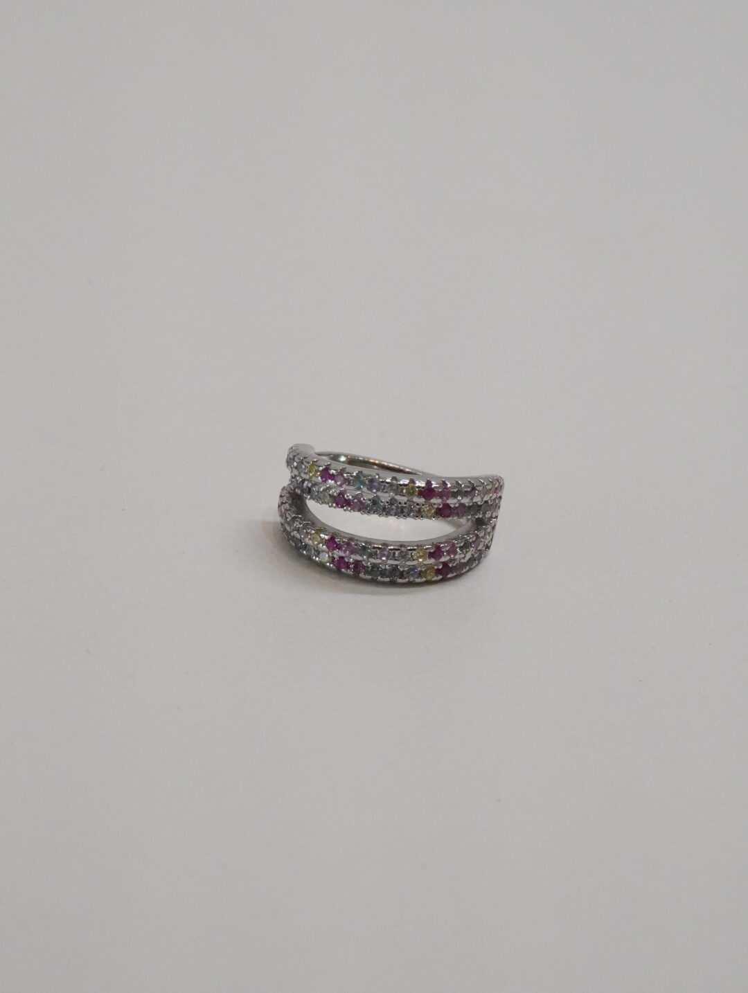 PIERCING CRAVEJADO COLORIDO PRATA 925 823384