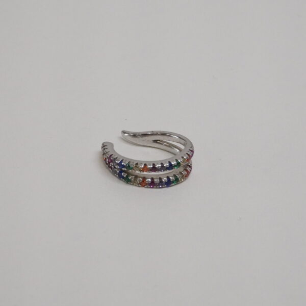 PIERCING FAKE RAINBOW PRATA 925 823734