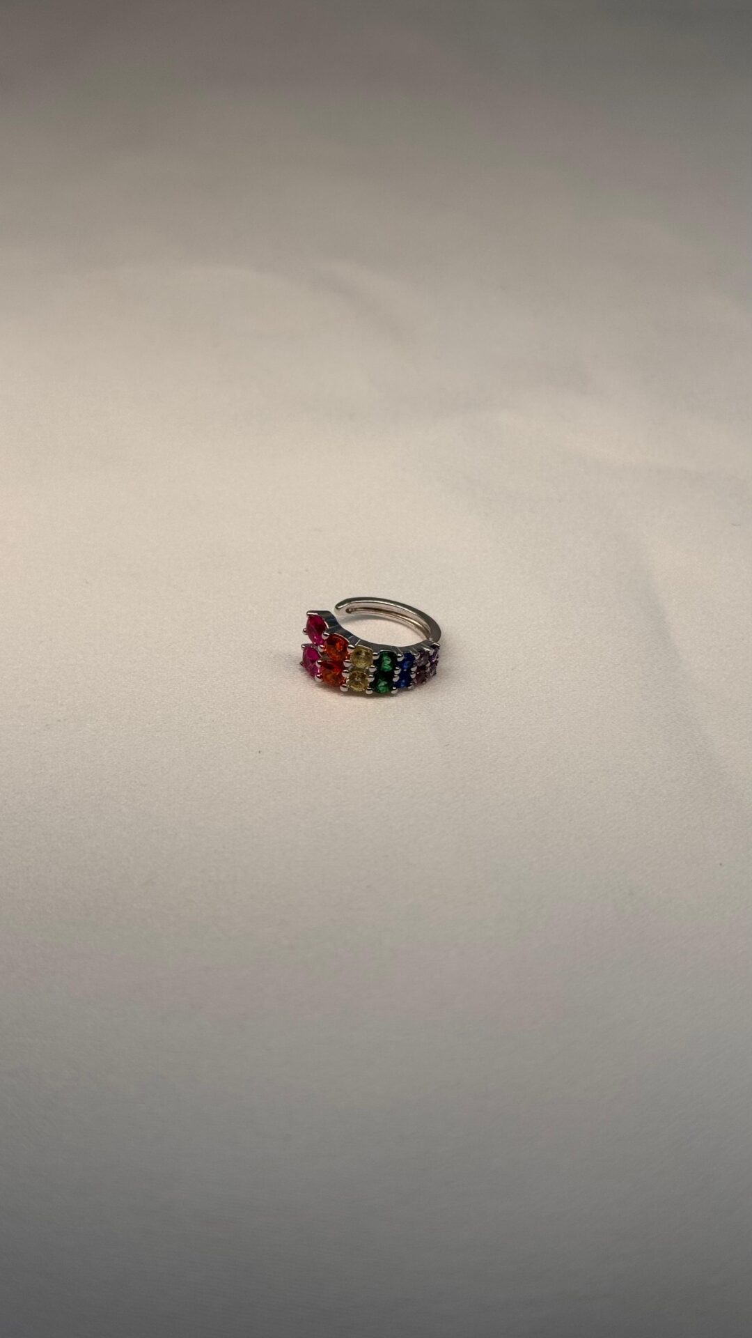 PIERCING FAKE CRAVEJADO RAINBOW PRATA 925 816403