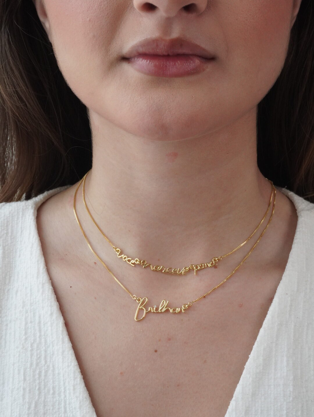 COLAR SHINE BANHO OURO 18K
