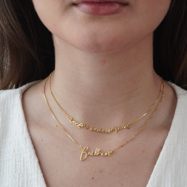 COLAR SHINE BANHO OURO 18K