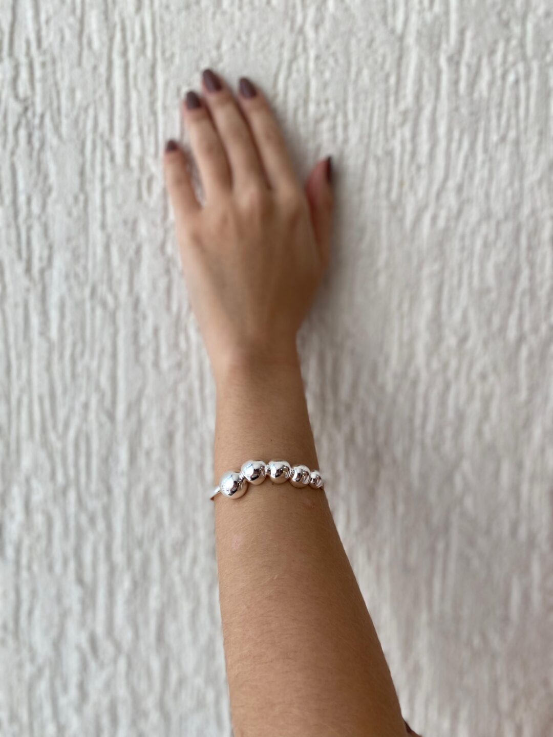 BRACELETE ESFERAS NO BANHO PRATA 1000 - Imagem 2