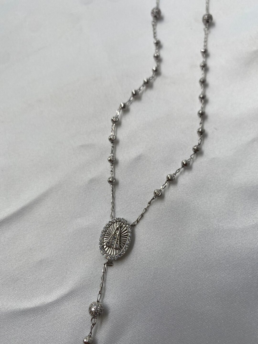 TERÇO ELOS PORTUGUES NOSSA SENHORA PRATA 925 836281 - Imagem 2