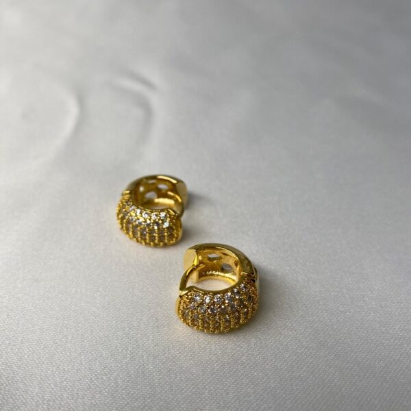 ARGOLA CRAVEJADA BANHO OURO 18K