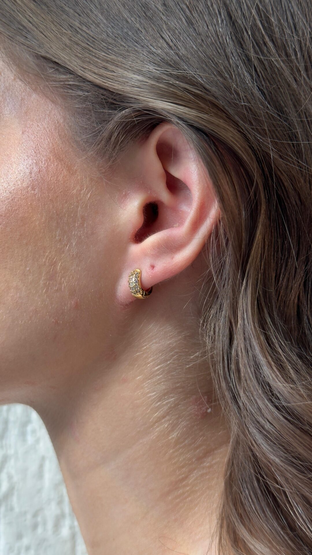 ARGOLA CRAVEJADA BANHO OURO 18K - Imagem 2