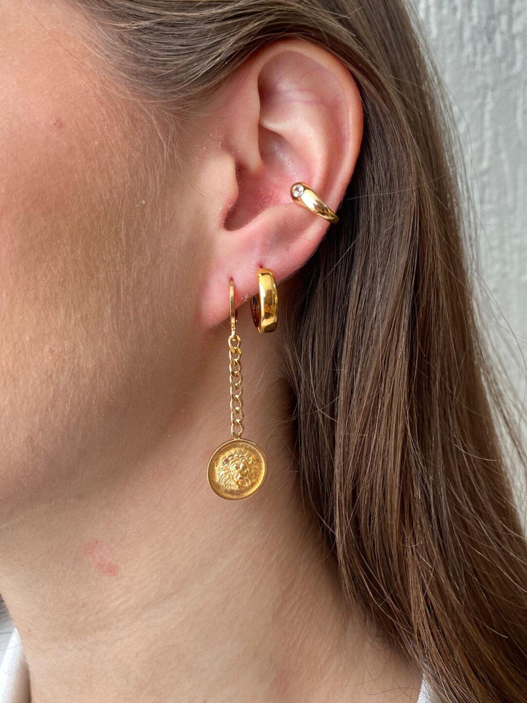 PIERCING FAKE PONTO DE LUZ BANHO OURO 18K 811269 - Imagem 2
