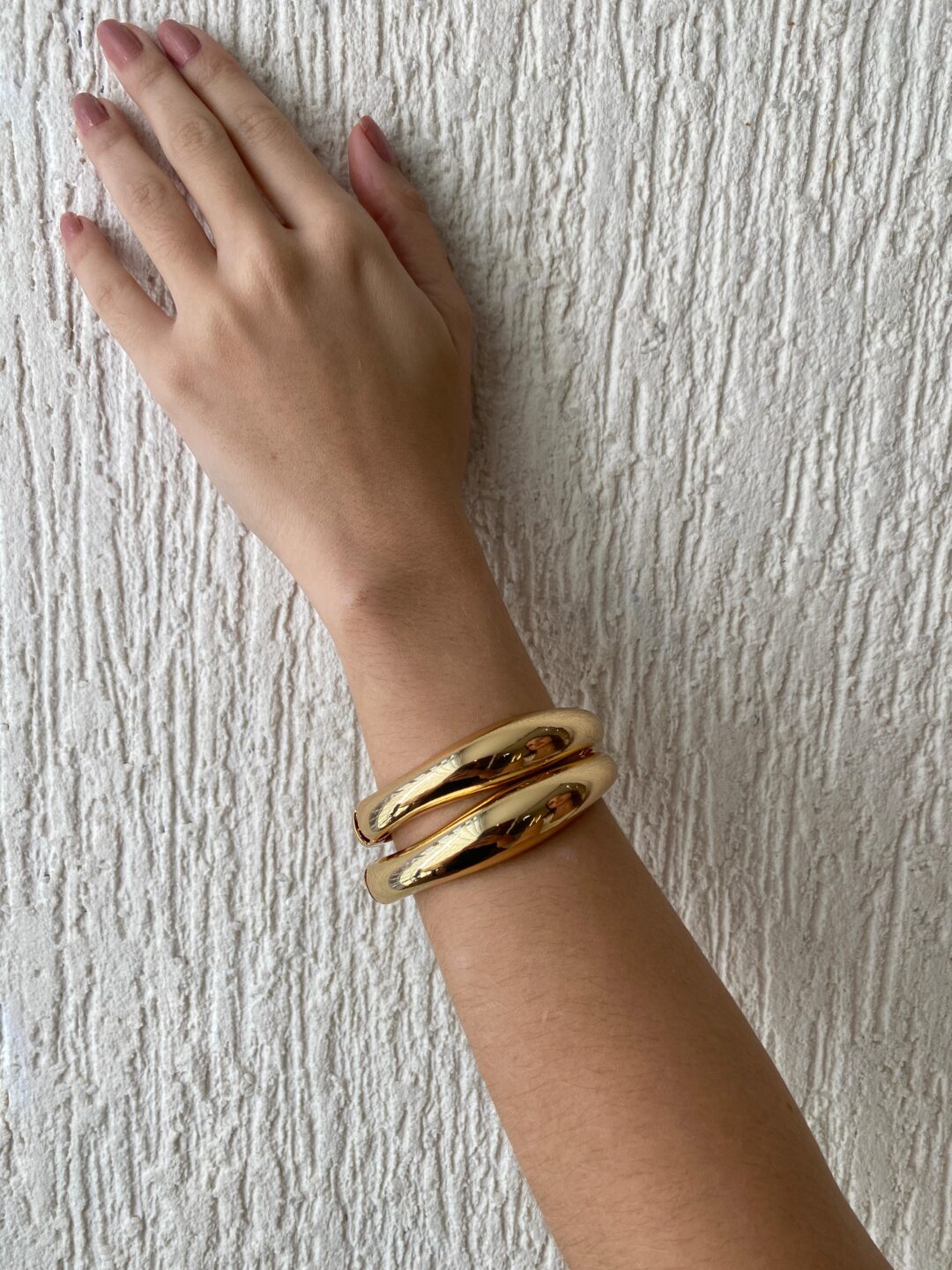 BRACELETE LISO BANHO OURO 18K