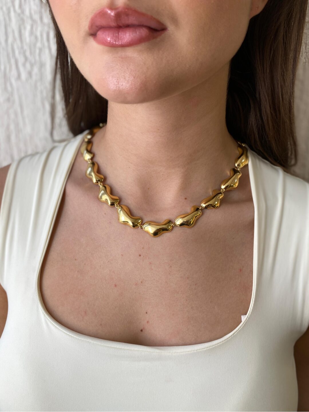 CHOKER THERESA BANHO OURO 18K
